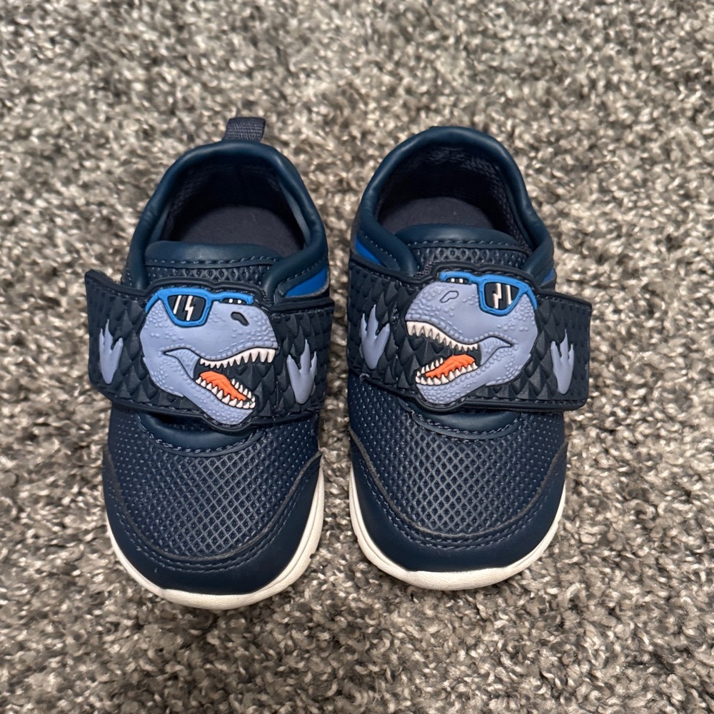 Carter's Navy Dinosaur Sneakers